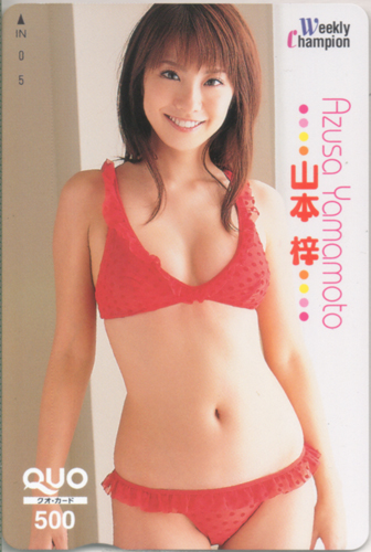 山本梓 週刊少年チャンピオン クオカード