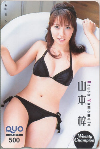 山本梓 週刊少年チャンピオン クオカード