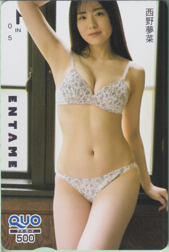 西野夢菜 ENTAME (エンタメ) クオカード