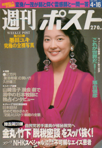  週刊ポスト 1993年4月16日号 (1189号) 雑誌