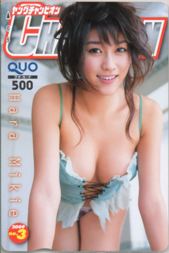 原幹恵 ヤングチャンピオン 2009年1月27日号 (No.3) クオカード