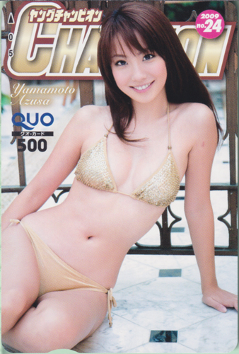 山本梓 ヤングチャンピオン 2009年12月8日号 (No.24) クオカード