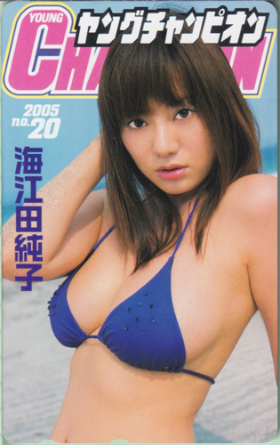 海江田純子 ヤングチャンピオン (No.20) テレカ