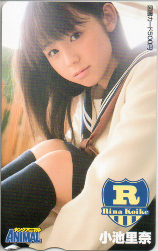 小池里奈 ヤングアニマル 図書カード