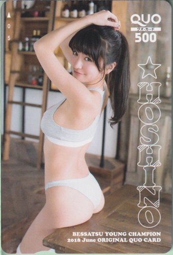 ☆HOSHINO 別冊ヤングチャンピオン 2018年6月号 クオカード