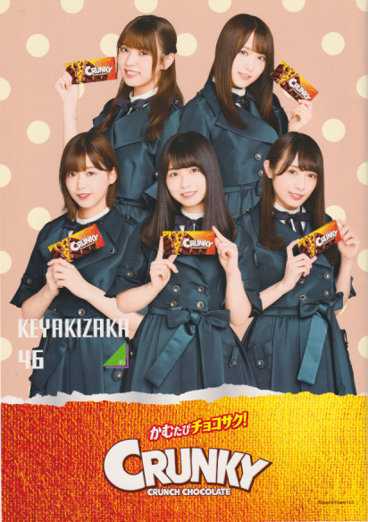 長濱ねる, 渡邉理佐, ほか ロッテ 欅坂46×ロッテ「CRUNKY」 ノート その他のグッズ