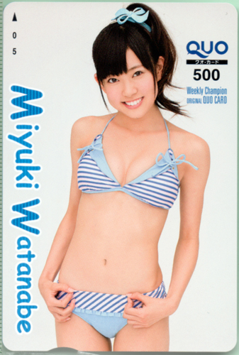 渡辺美優紀 週刊少年チャンピオン クオカード