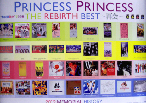 プリンセス・プリンセス アルバム「THE REBIRTH BEST 再会」 ポスター