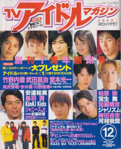 TVアイドルマガジン 1996年12月号 (通巻13号) 雑誌