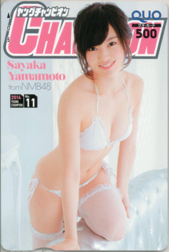 山本彩 ヤングチャンピオン 2014年5月27日号 (No.11) クオカード