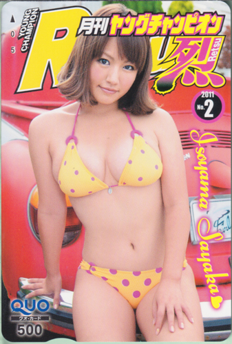 磯山さやか ヤングチャンピオン烈 2011年2月号 (No.2) クオカード