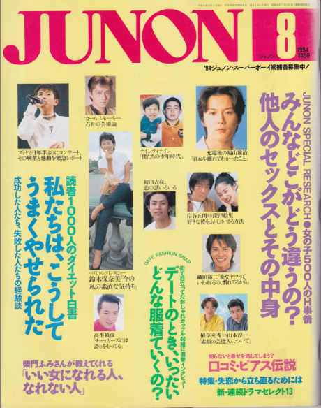  ジュノン/JUNON 1994年8月号 (22巻 8号) 雑誌