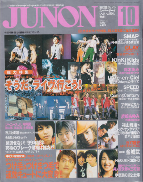  ジュノン/JUNON 1999年10月号 (27巻 10号) 雑誌
