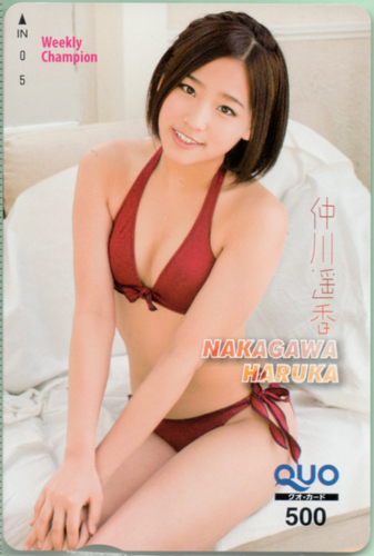 仲川遥香 週刊少年チャンピオン クオカード