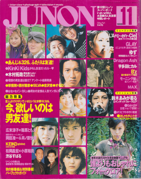  ジュノン/JUNON 1999年11月号 (27巻 11号) 雑誌