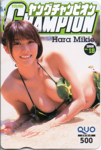 原幹恵 ヤングチャンピオン 2008年9月9日号 (No.18) クオカード