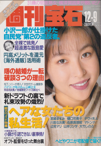  週刊宝石 1993年12月9日号 (585号) 雑誌