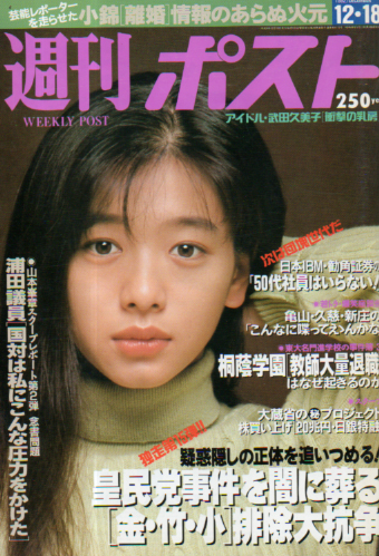  週刊ポスト 1992年12月18日号 (1173号) 雑誌
