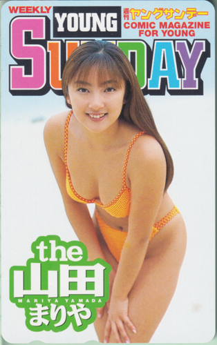 山田まりや 週刊ヤングサンデー テレカ