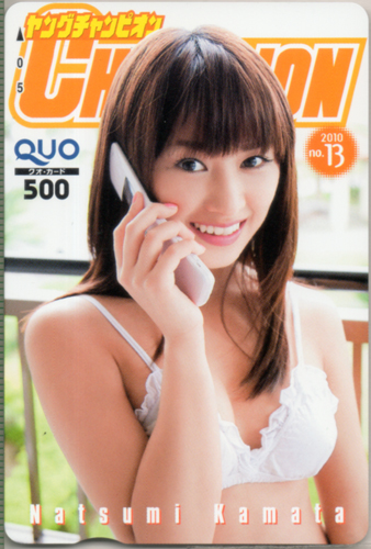 鎌田奈津美 ヤングチャンピオン 2010年6月22日号 (No.13) クオカード