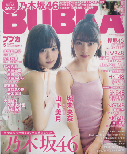 BUBKA/ブブカ 2017年5月号 雑誌