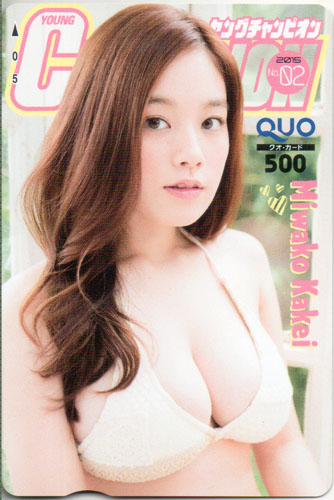 筧美和子 ヤングチャンピオン 2015年1月13日号 (No.2) クオカード