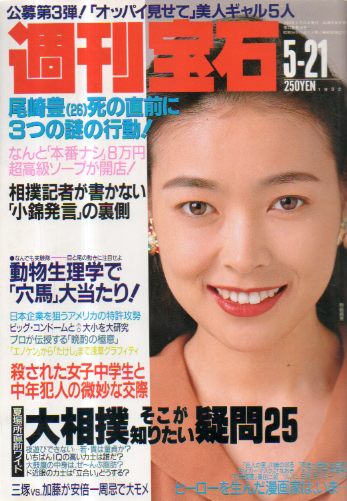  週刊宝石 1992年5月21日号 (510号) 雑誌
