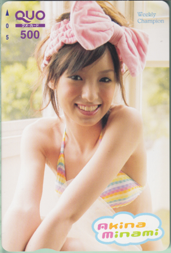 南明奈 週刊少年チャンピオン クオカード